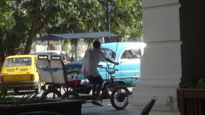 américaine et vélotaxi