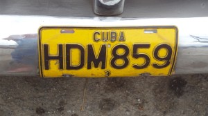 plaque cubaine