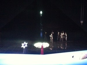 the recurring David Star seen as a burden and almost a torture on the High Priest's neck