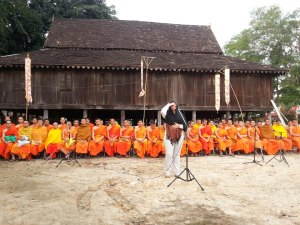 As an agnostic...I participated to a prayer circle in Thailand to represent my people. I was recitating the Shema.