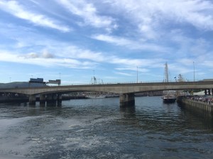 water had suddenly a funny colour....