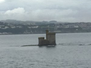 the first of my many sights of the Tower on St Mary's Island