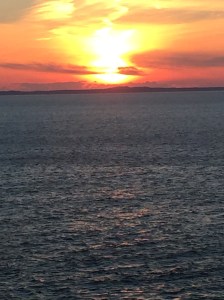 Sunset over Maine from Whistle Lighthouse